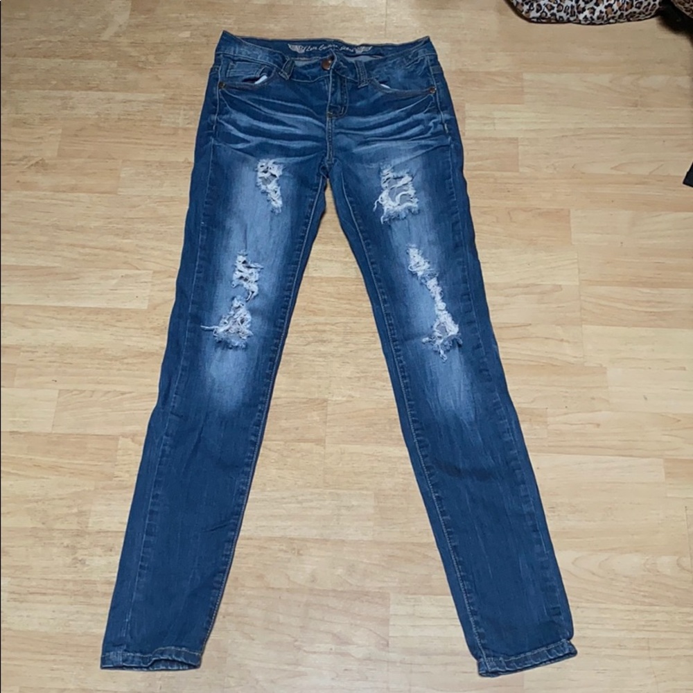 Love Culture Ripped Skinny Denim Jeans